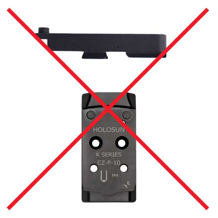 Red dot mount and optics ready plate